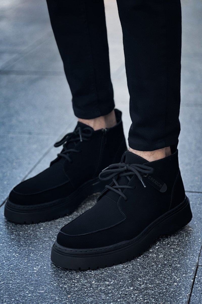 CH213 - SST Bryggen Men's Boots Black - chekich.com