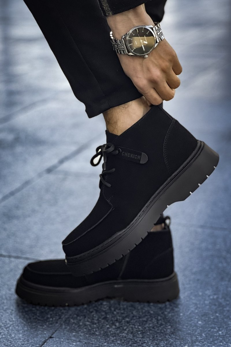 CH213 - SST Bryggen Men's Boots Black - chekich.com