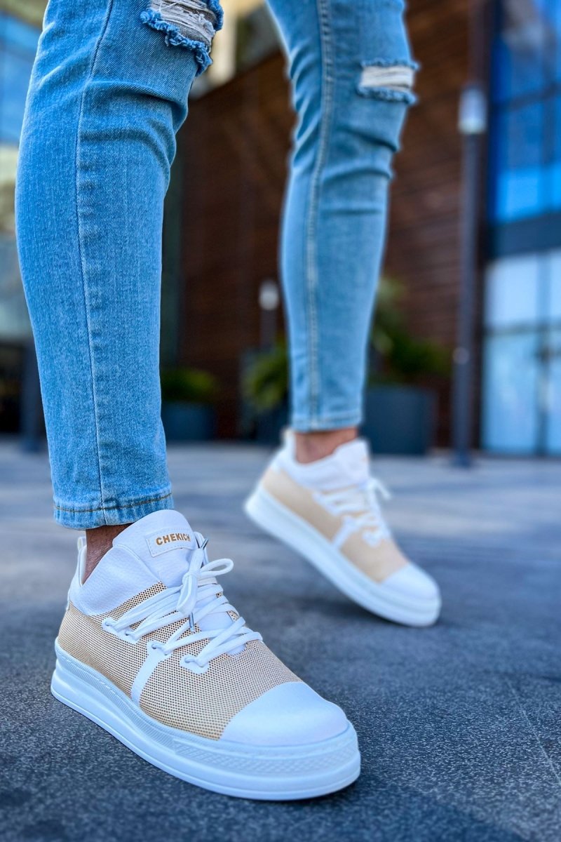 CH219 - CBT Laser Men Sneaker White - chekich.com