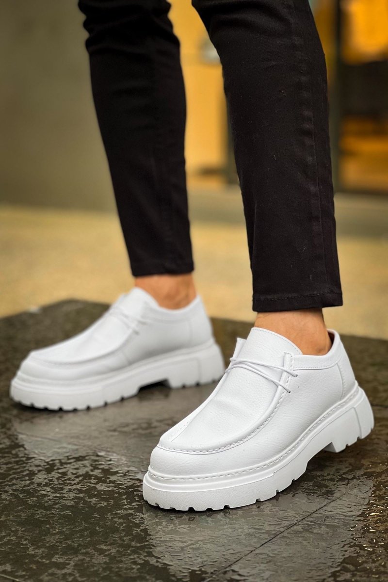CH2404 - CBT Castle White Men Shoes - chekich.com