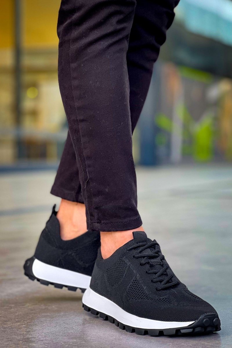 CH2409 - Triko Erkek Ayakkabı SIYAH - chekich.com