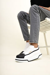 CH241 - CBT Signature Line Up Erkek Ayakkabı SIYAH/BEYAZ - chekich.com