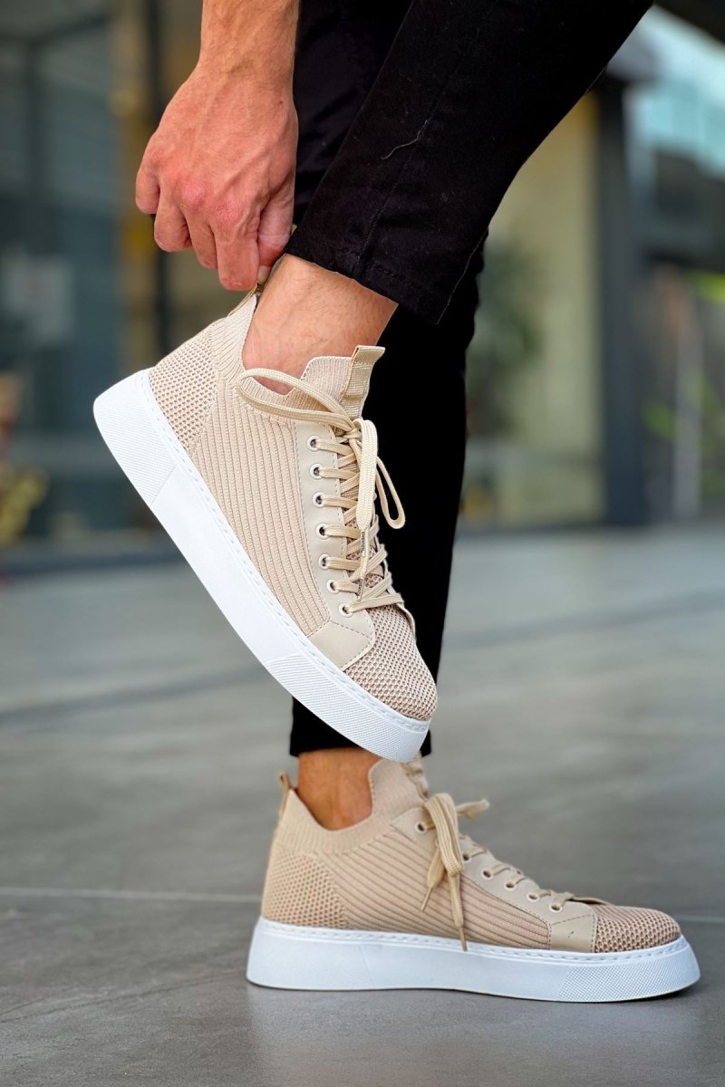 CH2423 - TBT Beige Men Sneaker - chekich.com