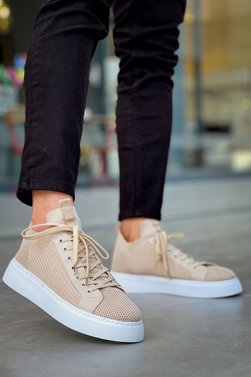 CH2423 - TBT Beige Men Sneaker - chekich.com