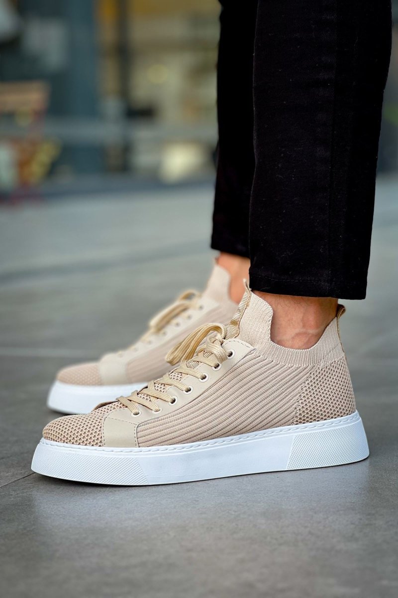CH2423 - TBT Beige Men Sneaker - chekich.com