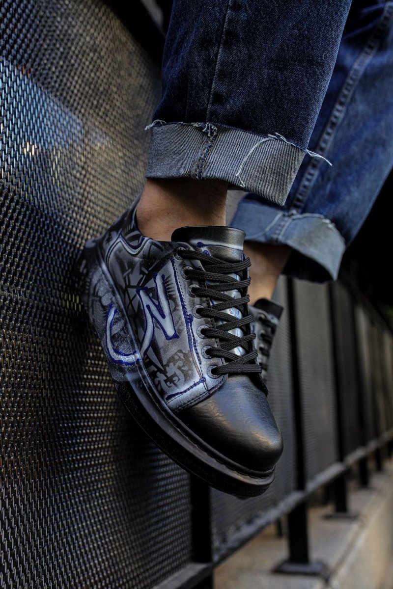 CH254 - CST Pittura Men Sneaker 480 Blue / White GRAFITI - chekich.com
