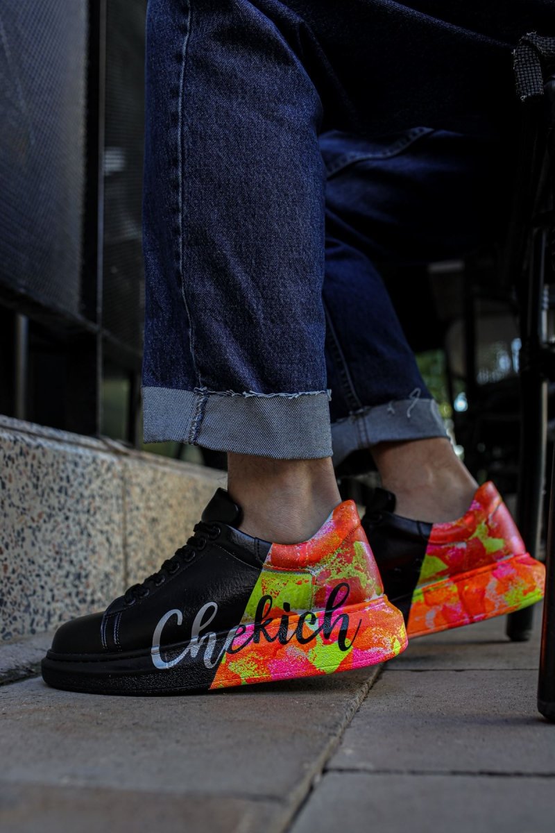CH254 - CST Pittura Men Sneaker 481 Black / Yellow CHEKICH - chekich.com