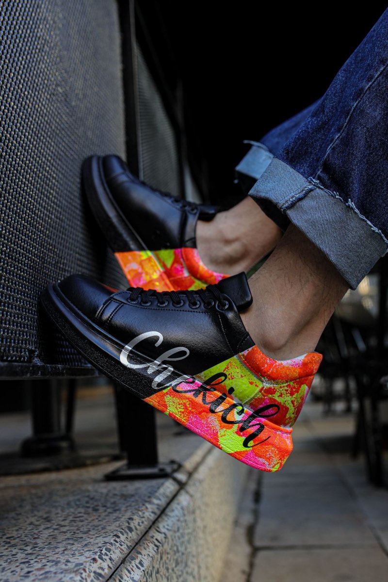 CH254 - CST Pittura Men Sneaker 481 Black / Yellow CHEKICH - chekich.com