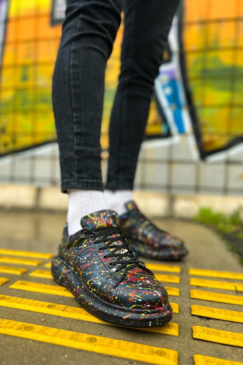 CH254 - CST Pittura Men Sneaker 498 Yellow / Blue / Red SPLUSH - chekich.com