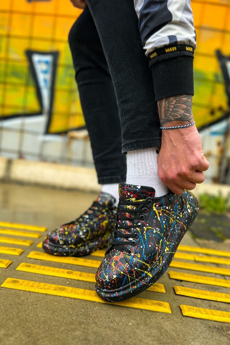 CH254 - CST Pittura Men Sneaker 498 Yellow / Blue / Red SPLUSH - chekich.com