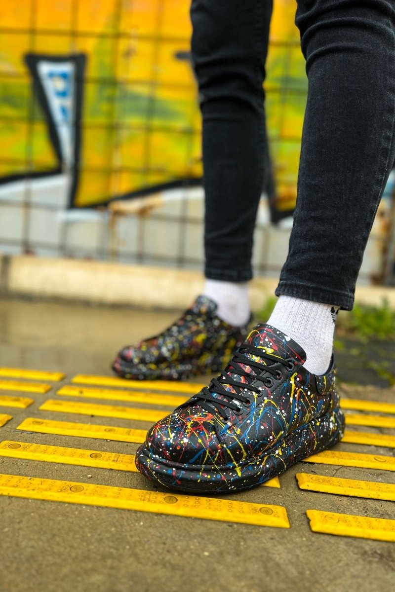 CH254 - CST Pittura Men Sneaker 498 Yellow / Blue / Red SPLUSH - chekich.com