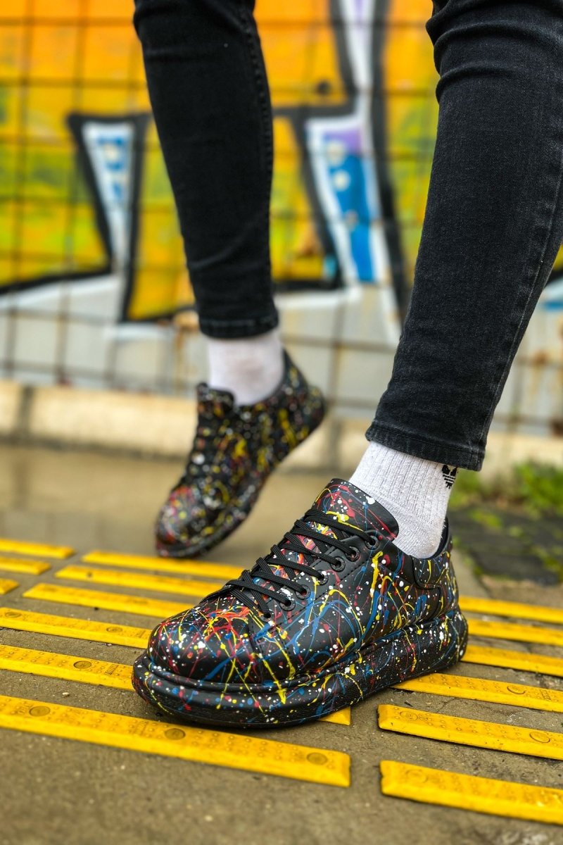 CH254 - CST Pittura Men Sneaker 498 Yellow / Blue / Red SPLUSH - chekich.com