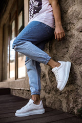 CH257 - CBT Estrella Erkek Ayakkabı BEYAZ - chekich.com