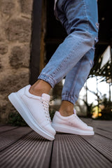 CH257 - CBT Estrella Erkek Ayakkabı BEYAZ - chekich.com