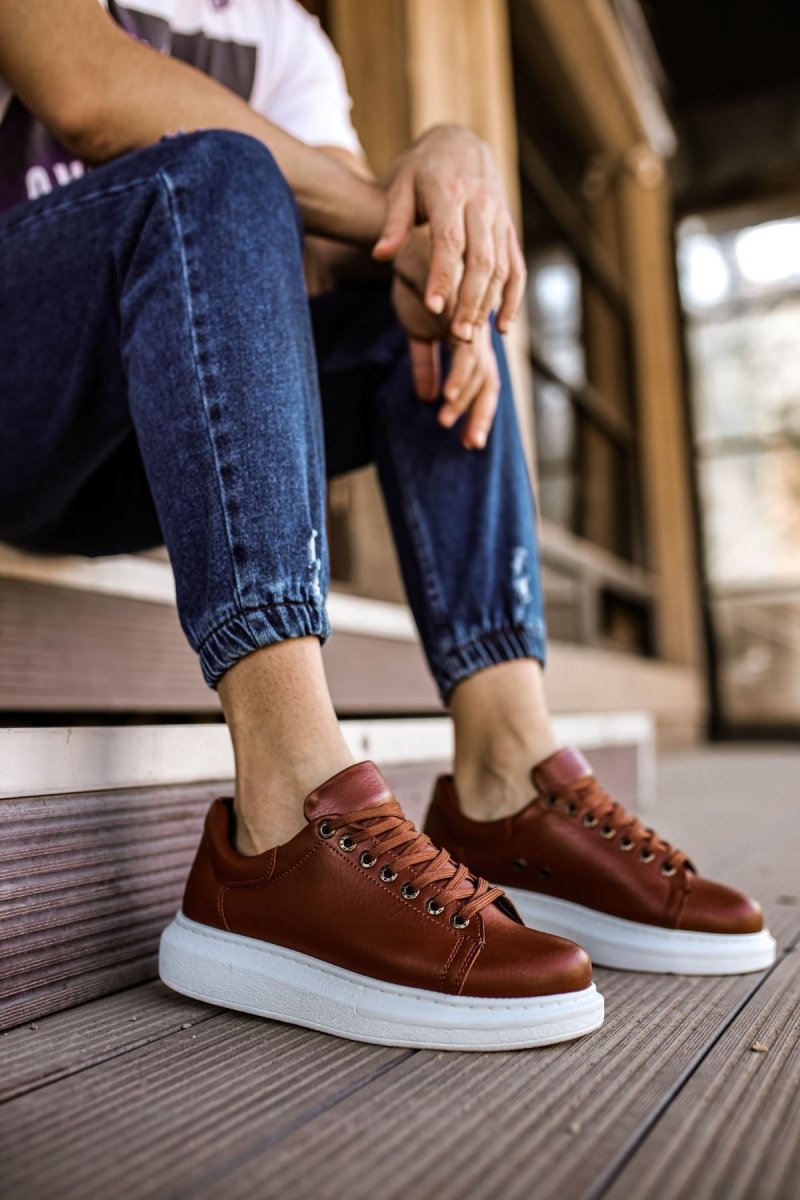 CH257 - CBT Estrella Erkek Ayakkabı TABA - chekich.com