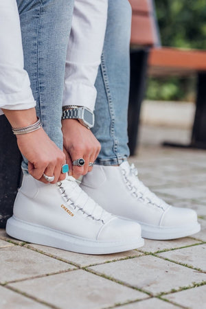CH258 - CBT Roma Men's Boots White - chekich.com