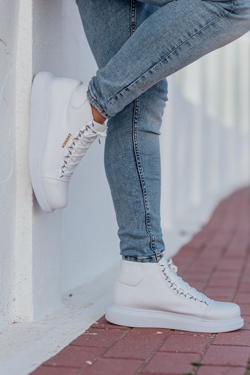 CH258 - CBT Roma Men's Boots White - chekich.com