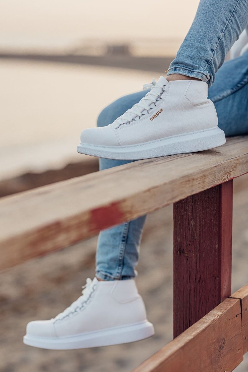 CH258 - CBT Roma Men's Boots White - chekich.com