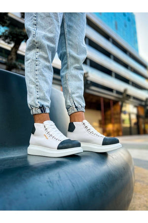 CH258 - GBT Roma Colourful Erkek Bot BEYAZ/ANTRASIT - chekich.com