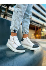 CH258 - GBT Roma Colourful Erkek Bot BEYAZ/ANTRASIT - chekich.com