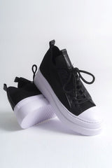 CH2601 - Triko Erkek Ayakkabı SIYAH - chekich.com