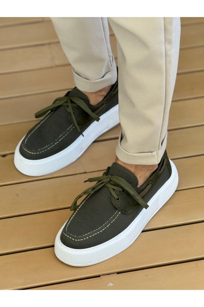 CH2602 - Triko Erkek Ayakkabı HAKI - chekich.com