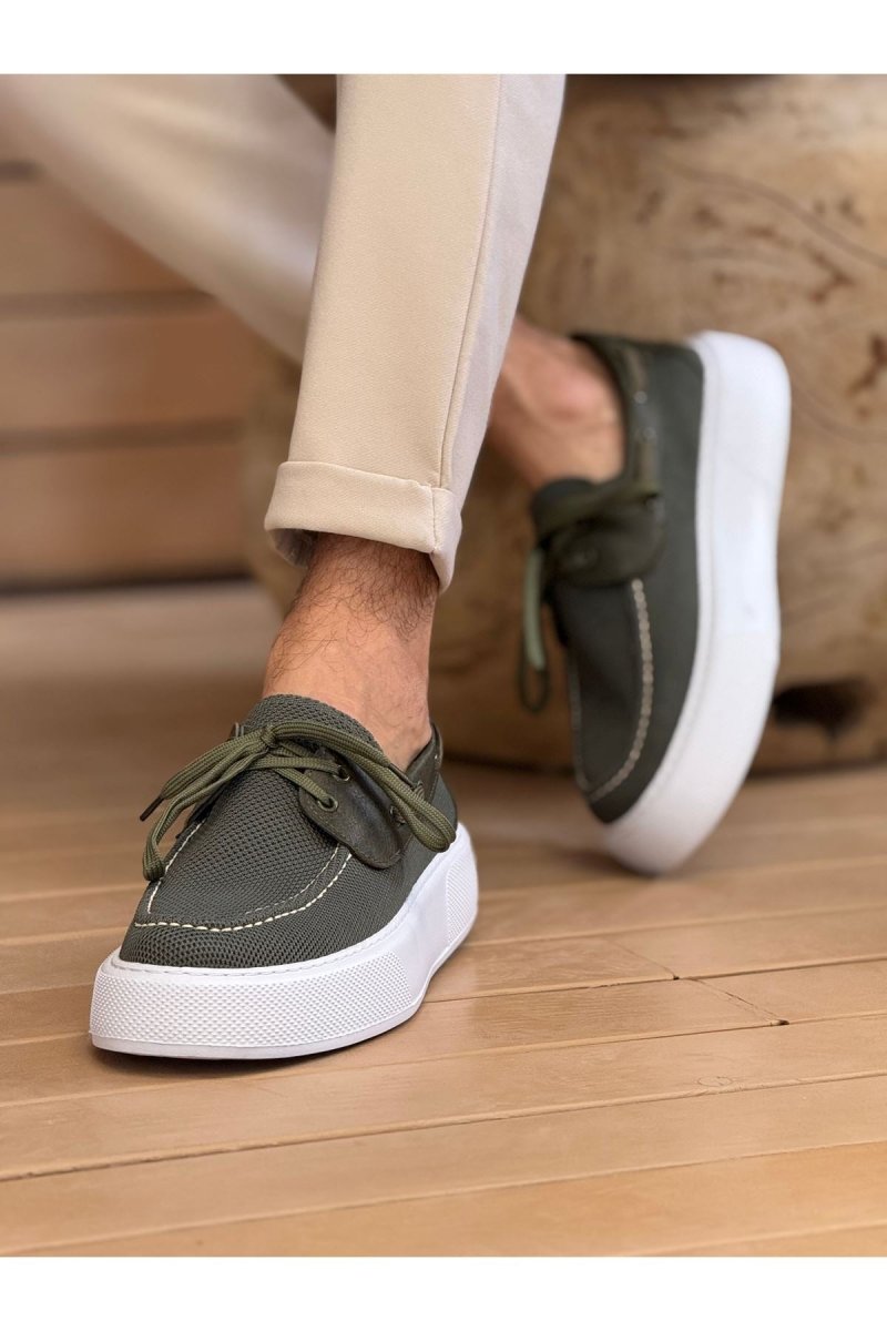 CH2602 - Triko Erkek Ayakkabı HAKI - chekich.com