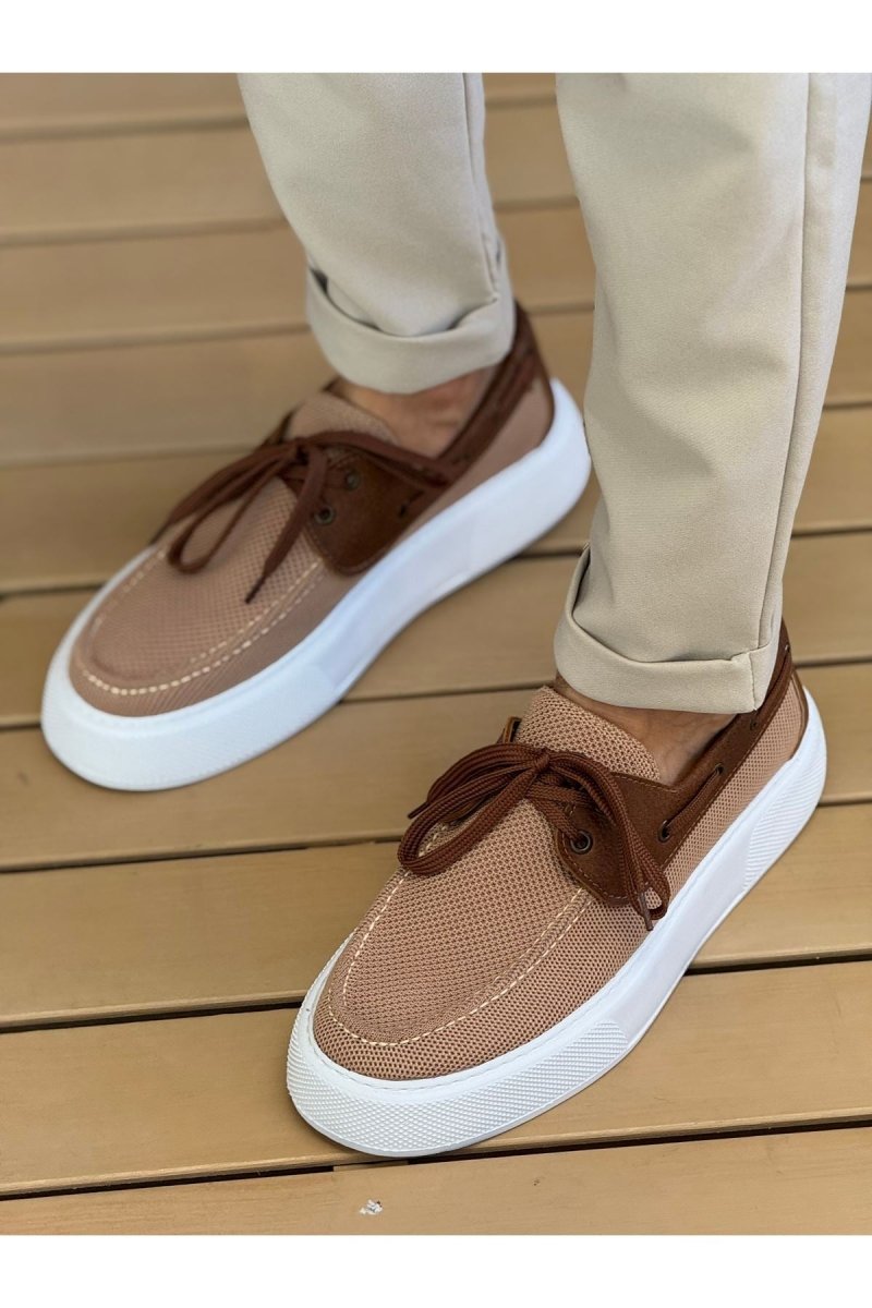 CH2602 - Triko Erkek Ayakkabı TABA - chekich.com