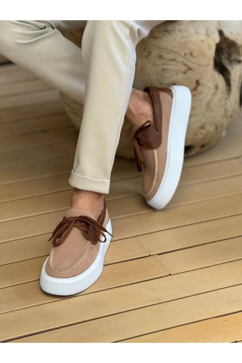 CH2602 - Triko Erkek Ayakkabı TABA - chekich.com