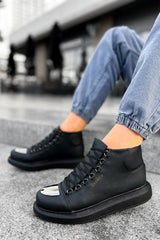 CH267 - CST Roma Mirror Erkek Bot SIYAH - chekich.com