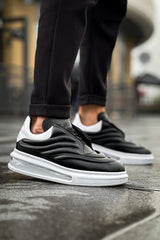 CH299 - GBT Sollıevo Erkek Ayakkabı SIYAH/BEYAZ - chekich.com