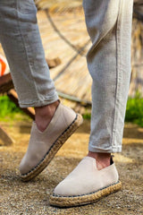 CH305 - Triko Erkek Ayakkabı BEJ - chekich.com