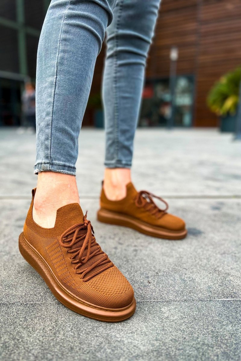 CH307 - RT Tricot Erkek Ayakkabı KAHVE - chekich.com