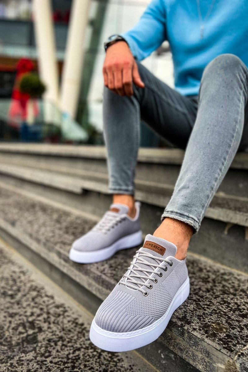 CH413 - TBT Crew Men Sneaker Grey - chekich.com