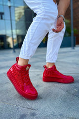 CH973 - Majesty KT Erkek Bot KIRMIZI - chekich.com