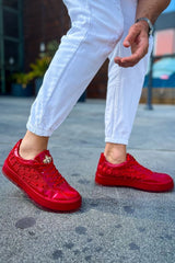 CH975 - Majesty KT Erkek Ayakkabı KIRMIZI - chekich.com