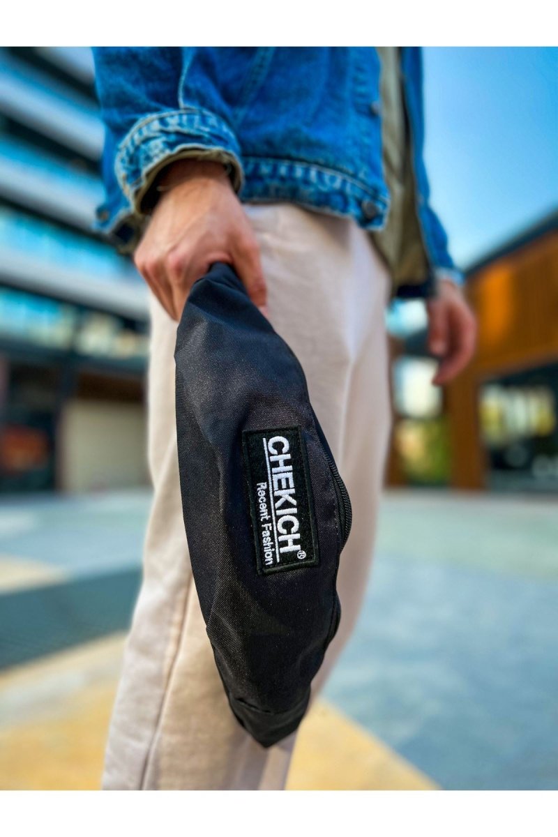 CNT002 Keten Erkek Çapraz Çantası Black - chekich.com