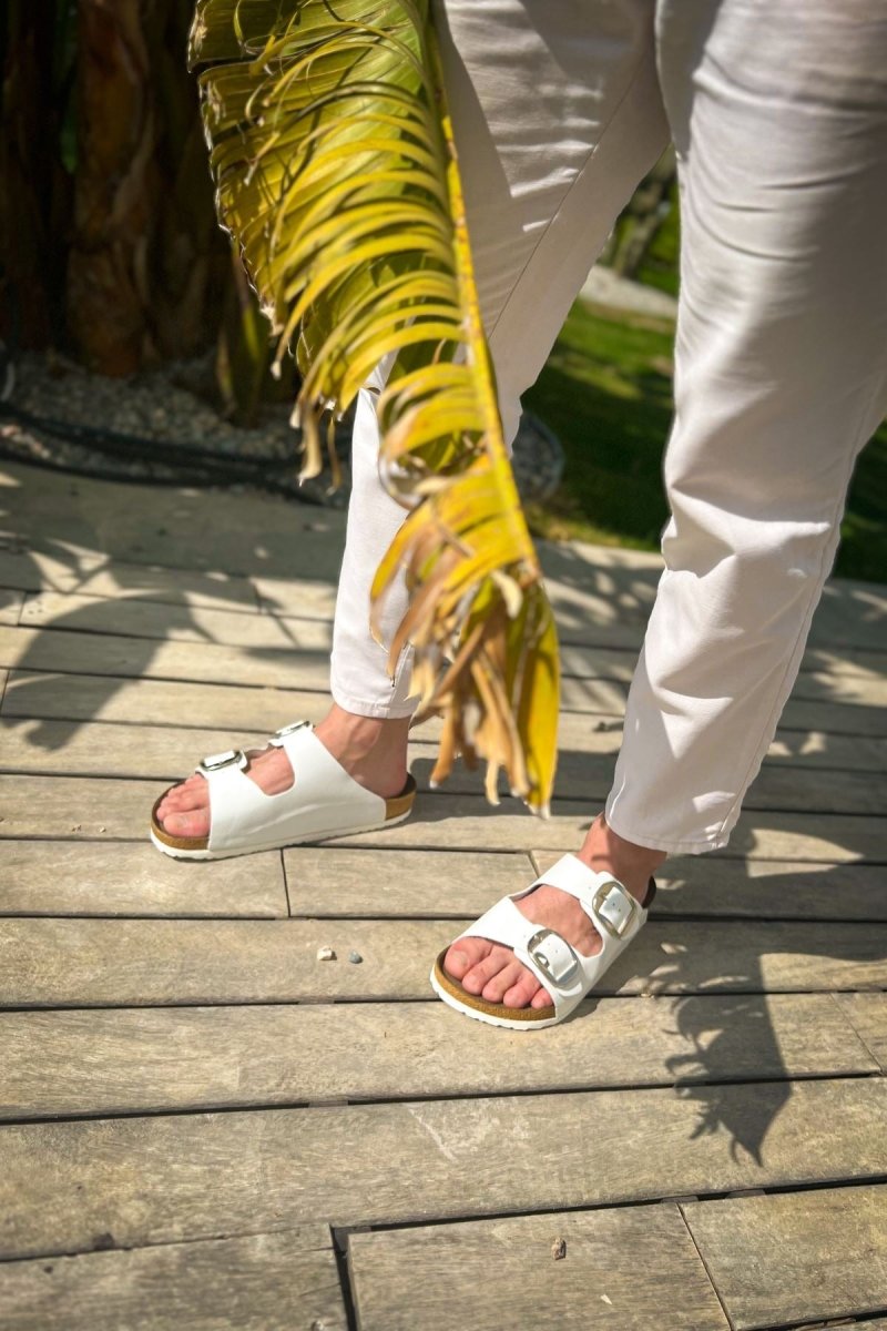 TRL001 Chekich Deri Terlik White - chekich.com