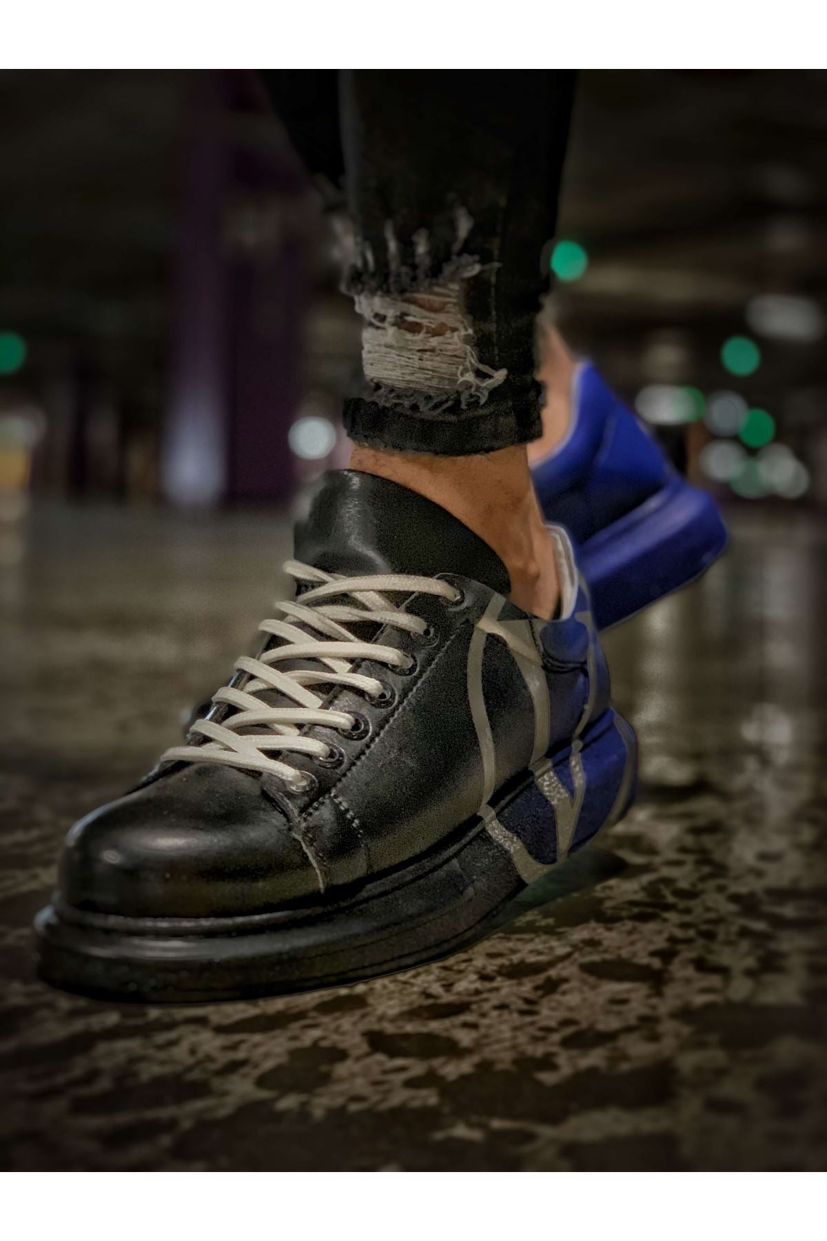 CH254 CBT Pittura Heren Sneaker 407 V Zwart/Blauw