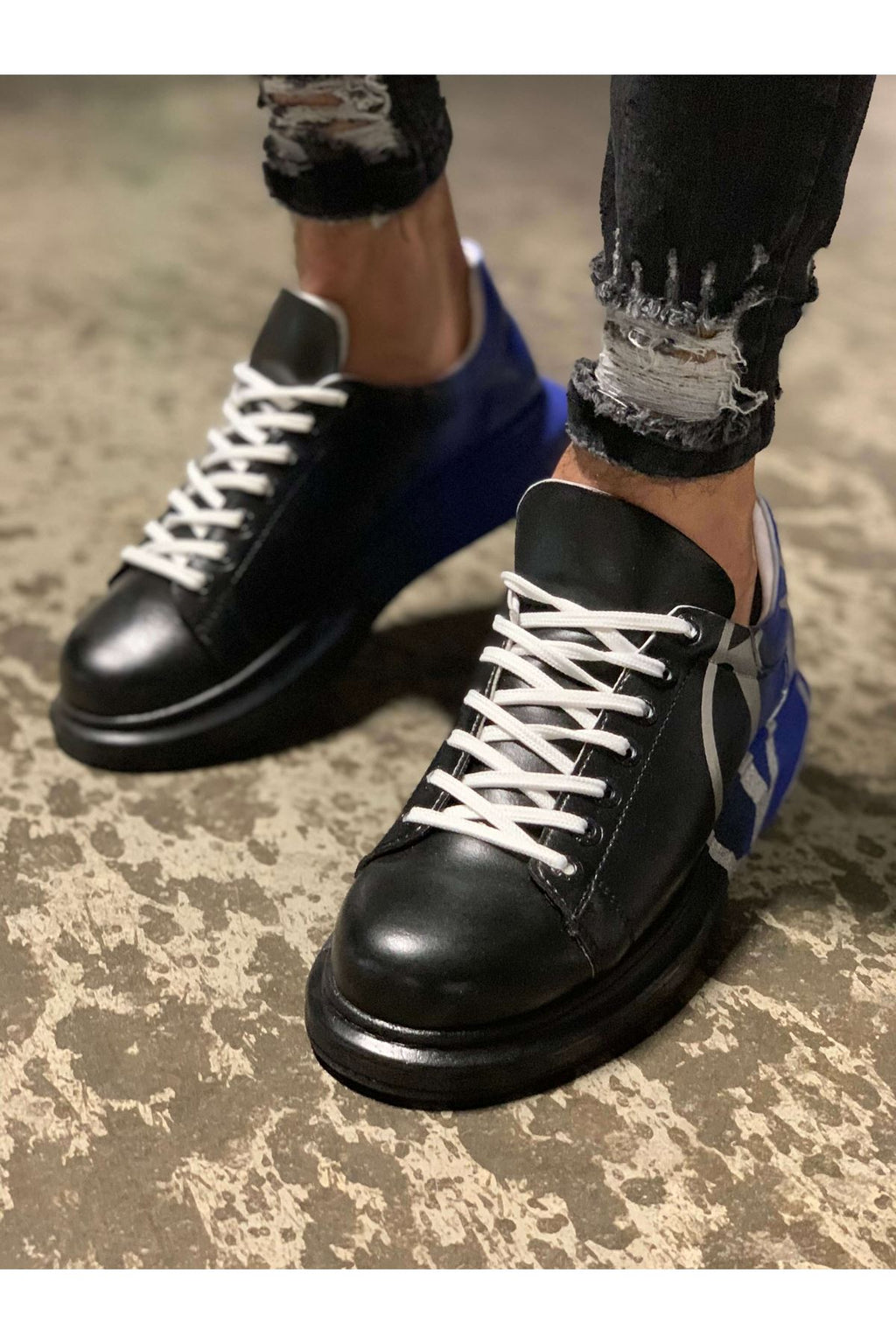 CH254 CBT Pittura Heren Sneaker 407 V Zwart/Blauw