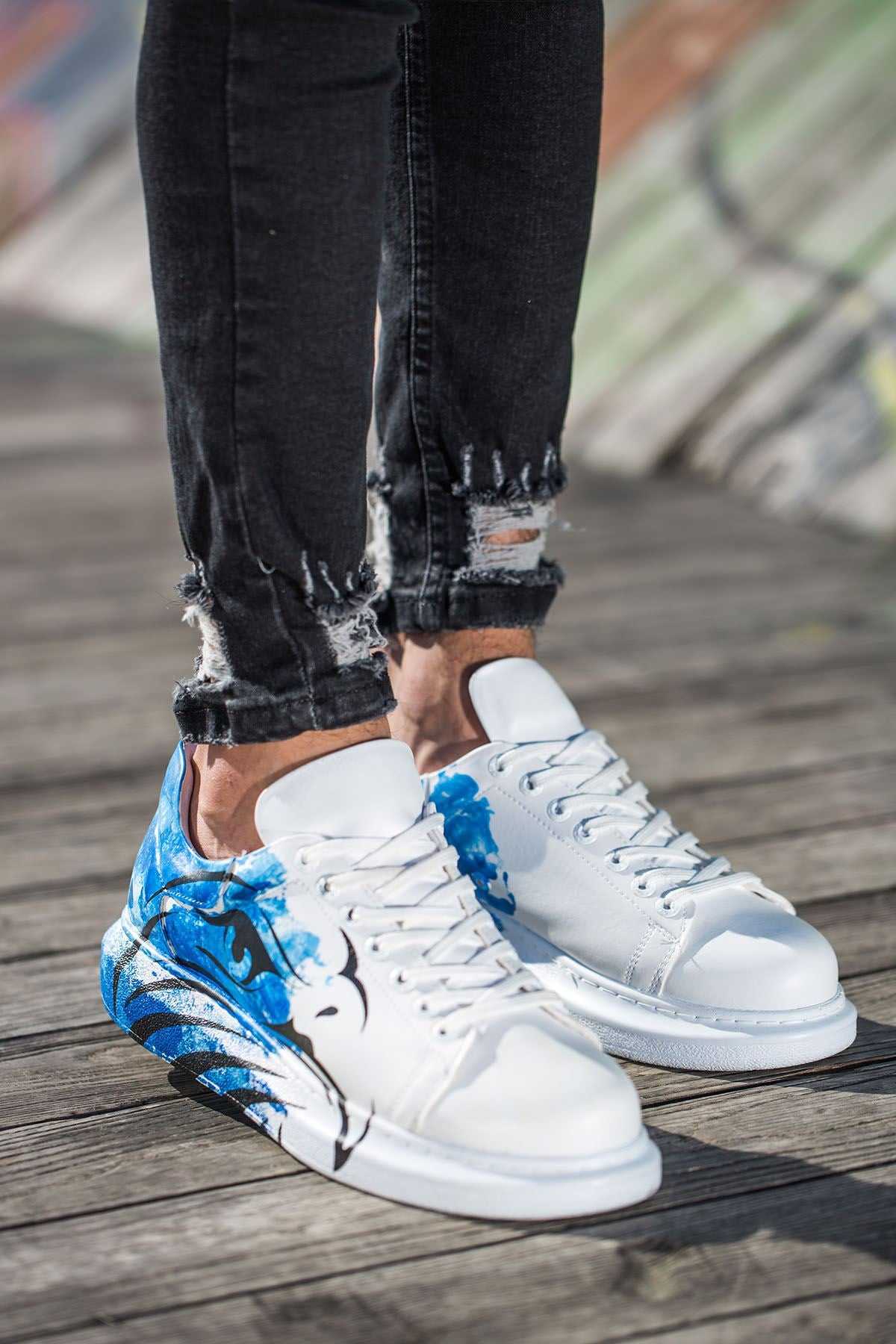 CH254 - CBT Pittura Men Sneaker 424 Blue SAHIN