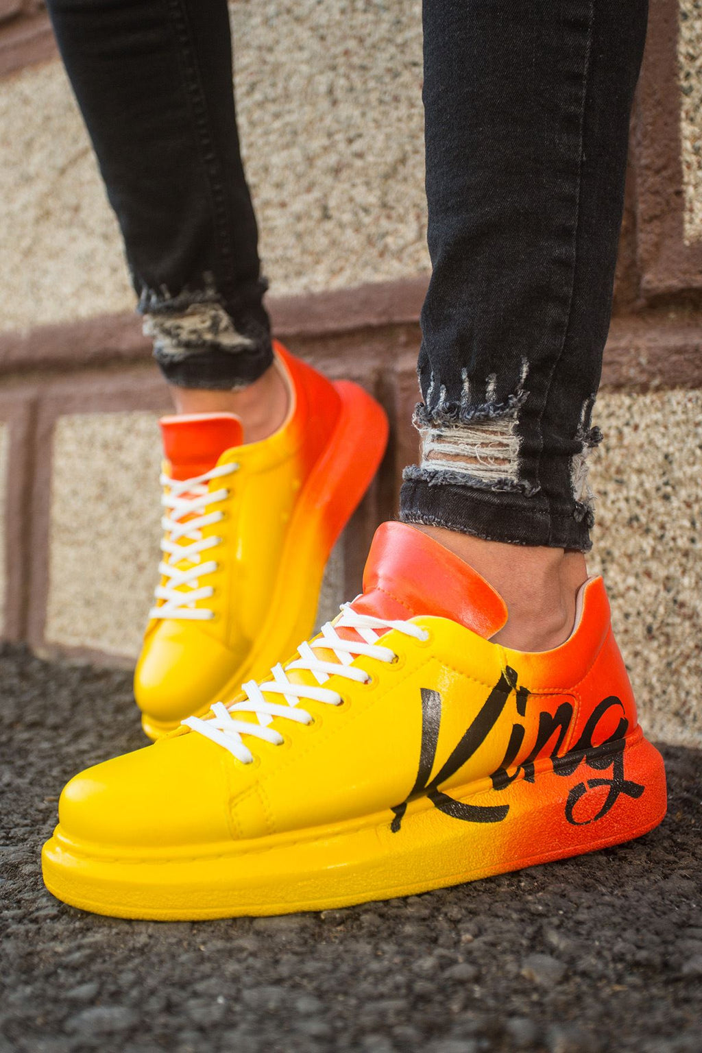 CH254 CBT Pittura Herren Sneaker 431 Gelb / Orange KING