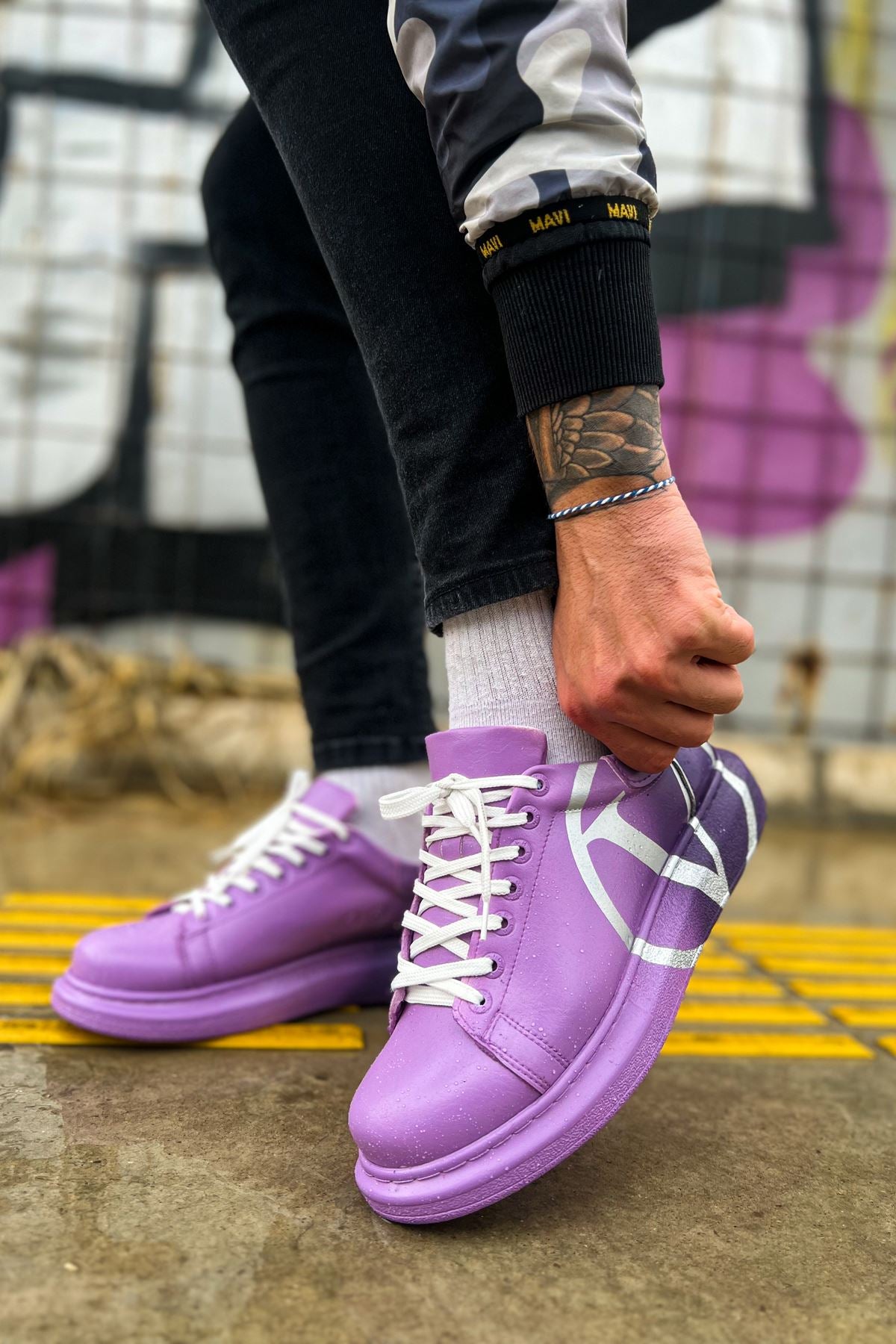 CH254 CBT Pittura Herren Sneaker 490 Lila/ Dunkellila V