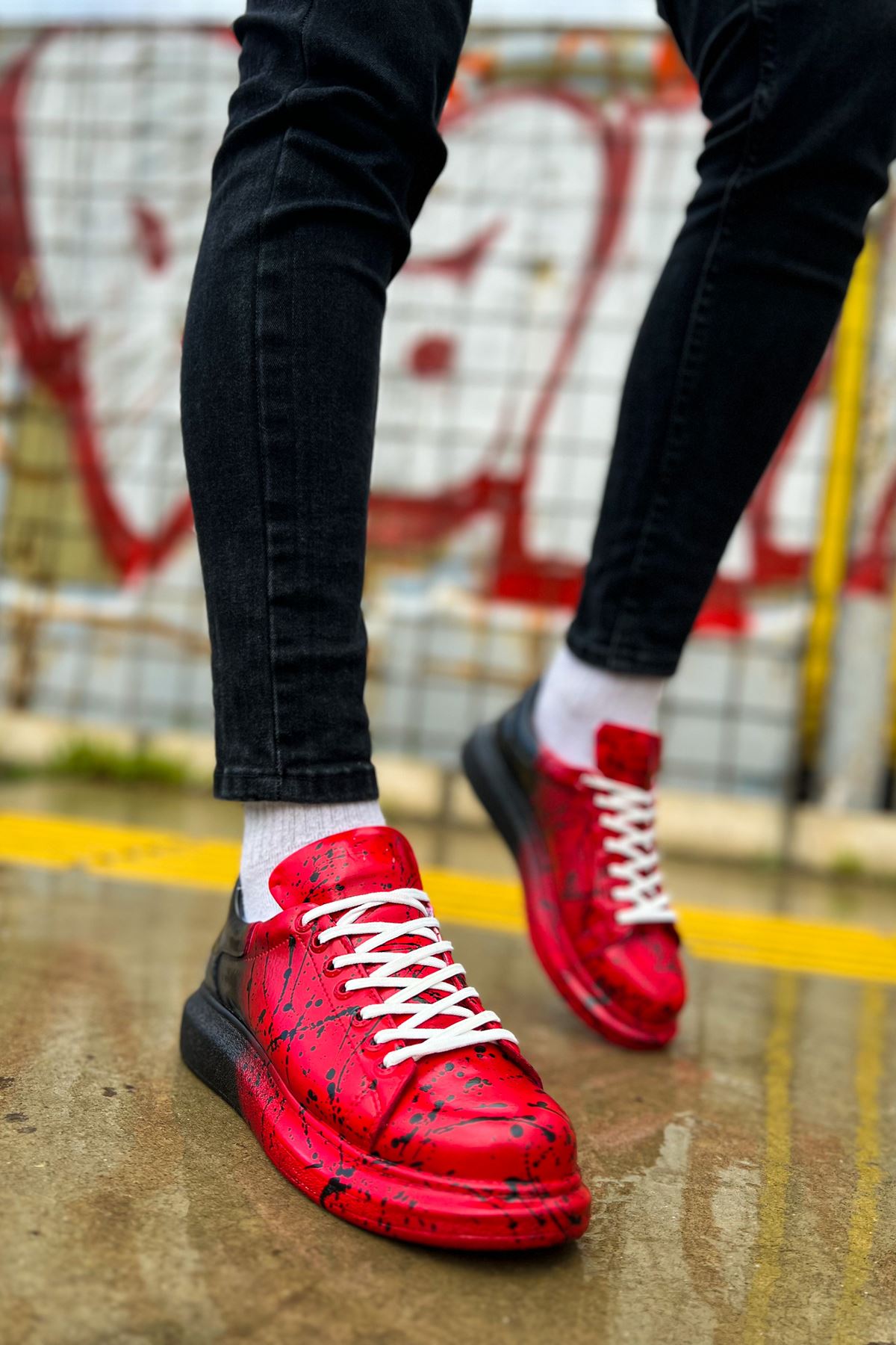CH254 - CBT Pittura Men Sneaker 547 Red Black SPLUSH