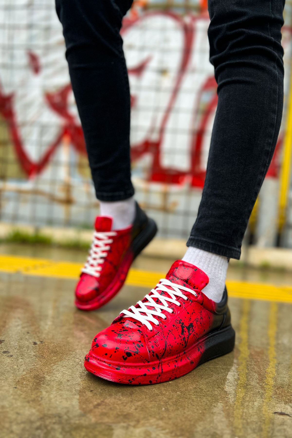 CH254 - CBT Pittura Men Sneaker 547 Red Black SPLUSH
