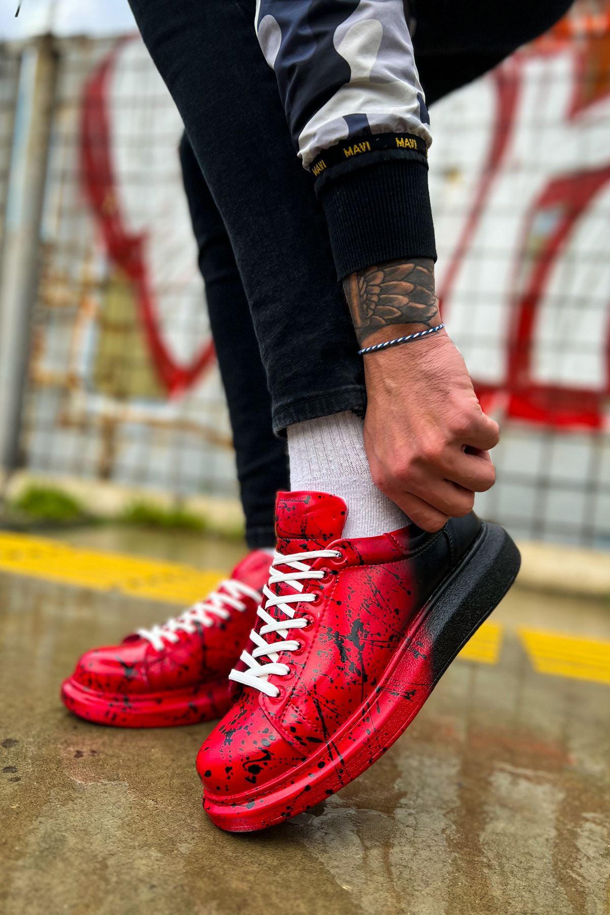 CH254 - CBT Pittura Men Sneaker 547 Red Black SPLUSH
