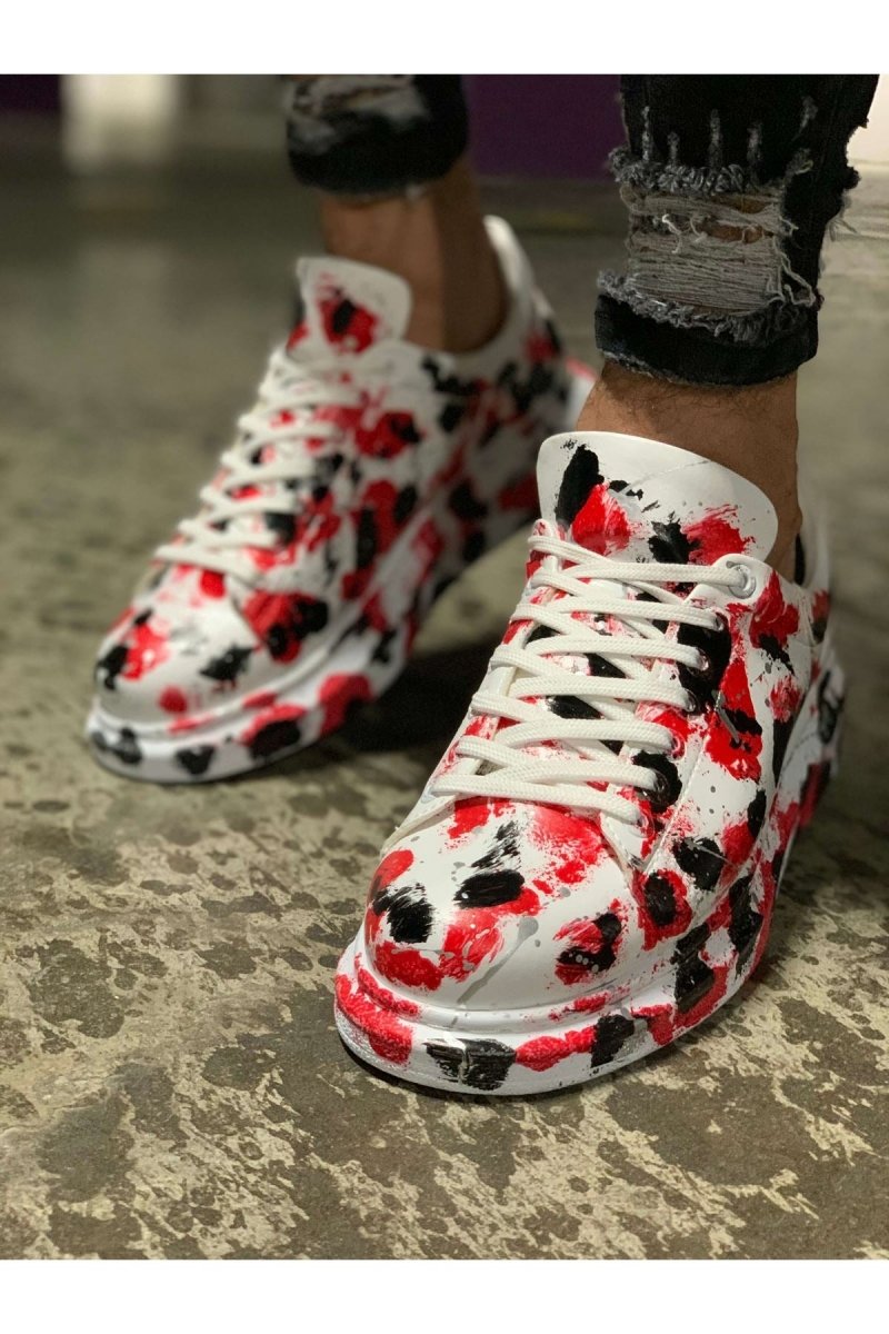 CH254 - CBT Pittura Men Sneaker 409 Red / Black - chekich.com