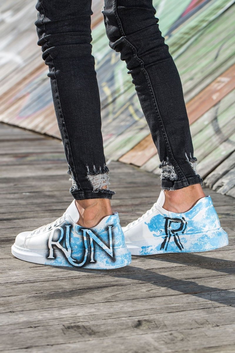 CH254 - CBT Pittura Men Sneaker 418 Blue RUN - chekich.com