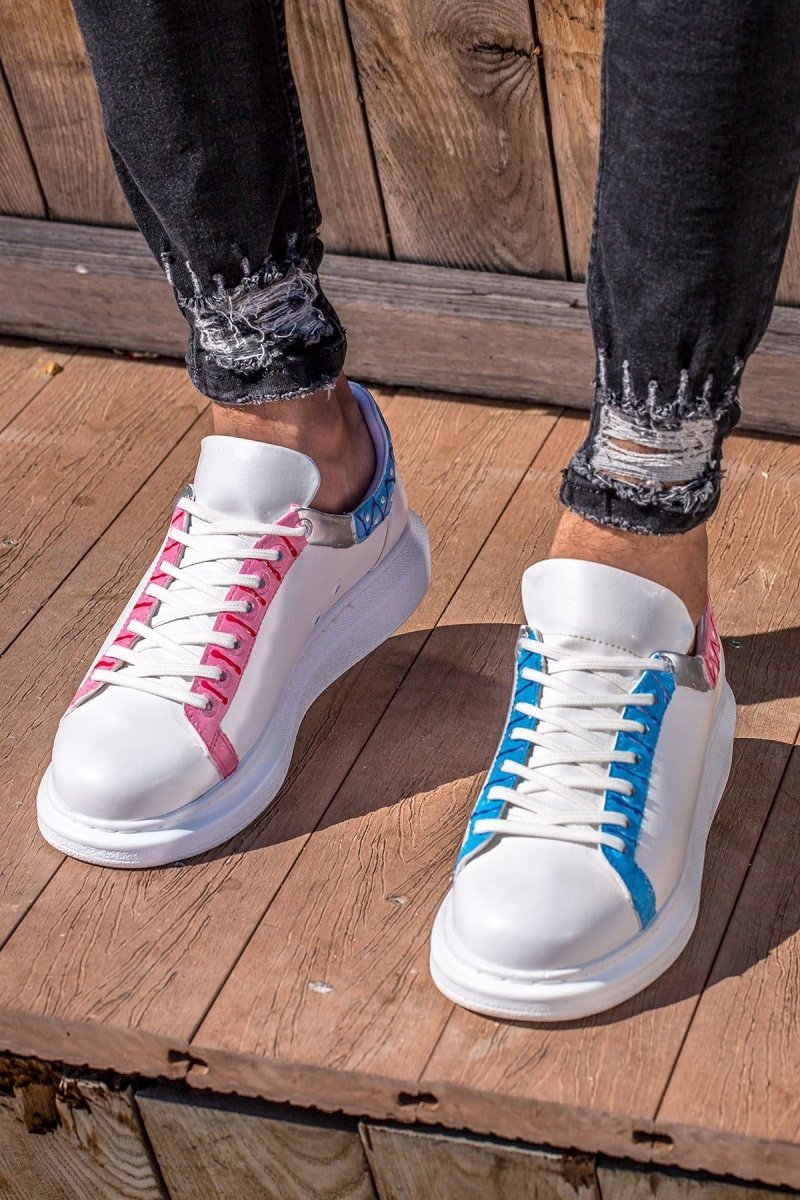 CH254 - CBT Pittura Men Sneaker 420 Blue - PEMBE ISLEME - chekich.com