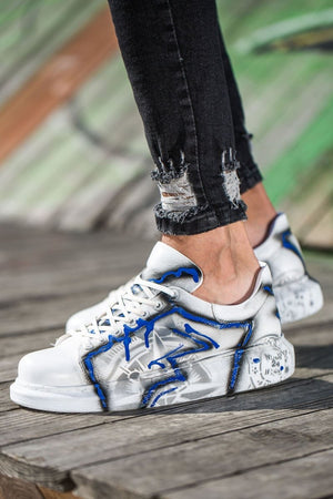 CH254 - CBT Pittura Men Sneaker 423 Blue Black GRAFITI R3 - chekich.com